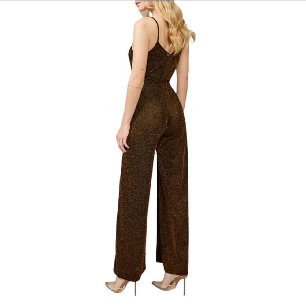 Reformation Black and Gold Sparkle Jumpsuit - Picture 3 of 6